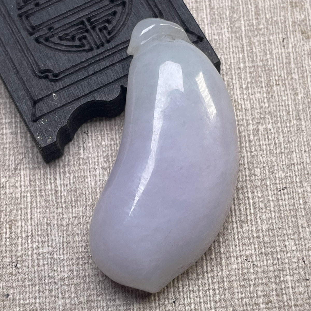 隆慈缘原矿翡翠源头直发A货翡翠紫罗兰福瓜吊坠福气满满挂坠