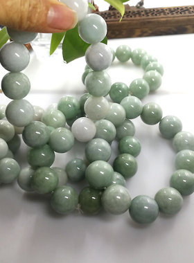 隆慈缘A货翡翠源头直发8mm10mm13mm18MM手串玉手链有瑕疵翡翠手链