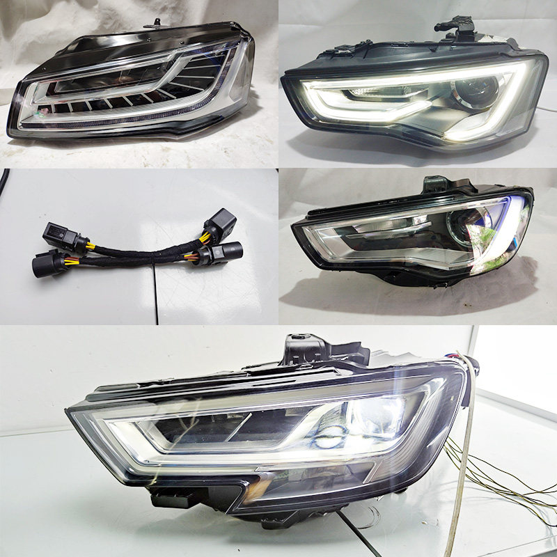 奥迪原厂大灯总成改装升级转接线