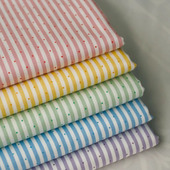 面料diy 旗袍服装 蓝骊布艺 格子条纹水玉点点斜纹棉布料连衣裙童装