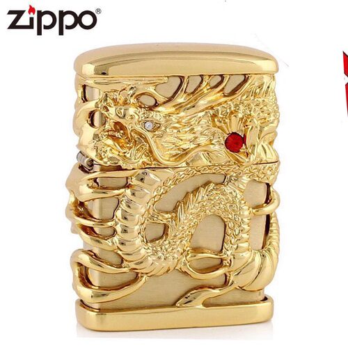zippo美国防风重盔甲刻字打火机