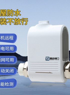 水浸传感器WIFI净水器漏水保护器水管涂鸦智能阀门开关带遥控