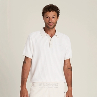 人字纹针织休闲白搭 新品 wilson Lafayette 威尔胜网球运动Polo衫