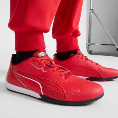 海外代购Puma/彪马Ferrari法拉利赛车鞋男士板鞋耐磨透气低帮红色