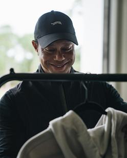 代购sundayred 老虎伍兹同款印花高尔夫球帽 户外运动帽子轻便透