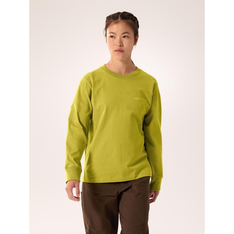 代购ARCTERYX始祖鸟女士户外T恤透气舒适耐用长袖T恤圆领长袖