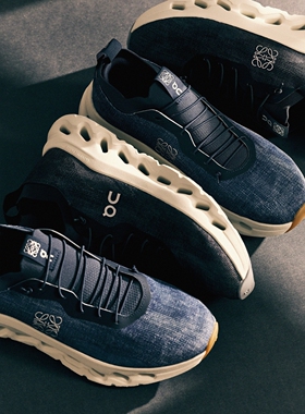 代购LOEWE x On Cloudtilt昂跑罗意威联名限定牛仔系列男女跑步鞋