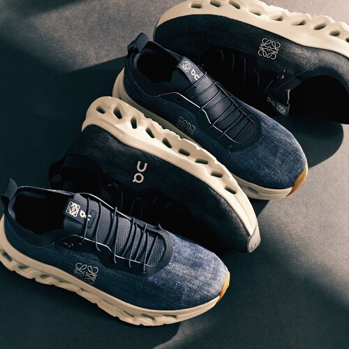代购LOEWE x On Cloudtilt昂跑罗意威联名限定牛仔系列男女跑步鞋