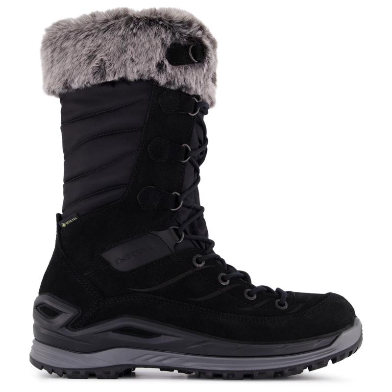 代购Lowa女士登山靴防滑保暖防水耐磨皮革纺织品高帮毛绒内衬