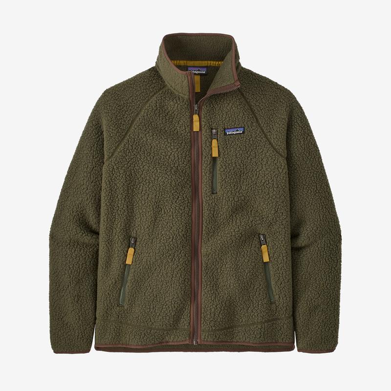 Patagonia Retro Pile巴塔哥尼亚抓绒夹克立领复古绿色保暖防风