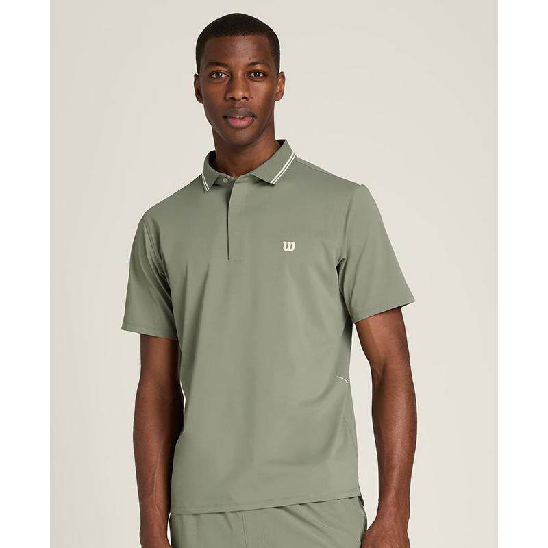 代购Wilson威尔胜男士网球POLO衫凉感穿着排汗紫外线防护