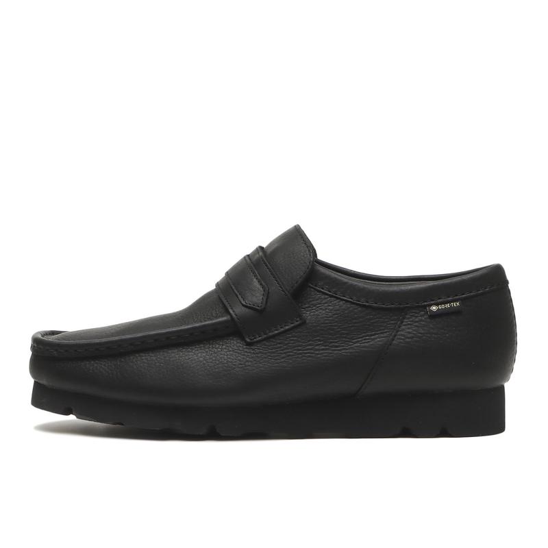 代购clarks男士乐福鞋防水透湿防滑透气黑色天然皮革GORE-TEX