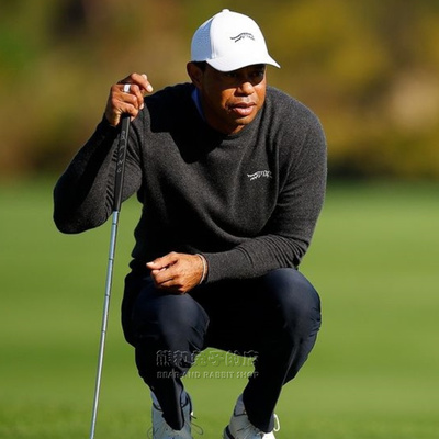 代购sundayred 3D Tour高尔夫球运动羊绒衫圆领套头衫老虎伍兹