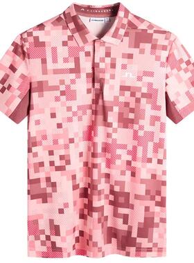 代购JLindeberg金林德伯格男士POLO速干吸汗修身短袖高尔夫