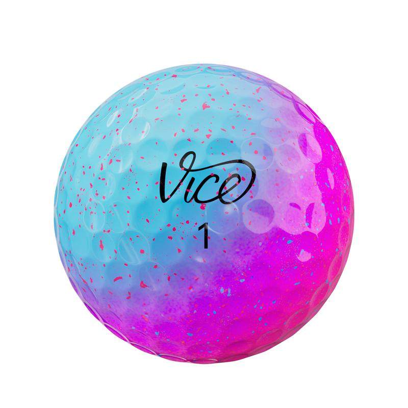 代购VICE高尔夫球Pro 2025新款棉花糖紫蓝高水准稳定软球三层球