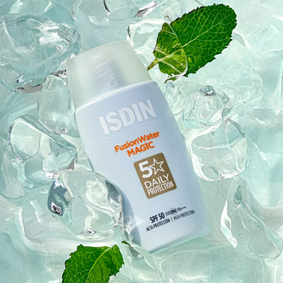 小蓝瓶！第3代新版防晒水！Isdin怡思丁水感防晒霜防晒乳SPF50