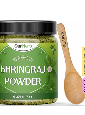 印度OurHerb Bhringraj Powder旱莲草粉末 滋养头皮改善脱发头屑