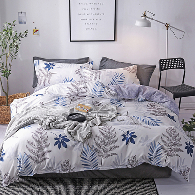 田园美式绿植双人叶叶私语四件套