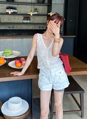 Monkey Studio 小香风夏日背心 设计感修身显瘦舒适高级无袖上衣