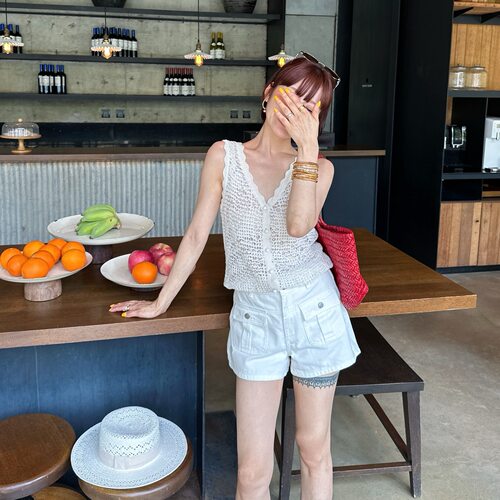 设计感修身显瘦舒适高级无袖上衣
