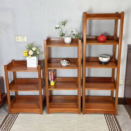 书架收纳架置物装饰架全实木整装