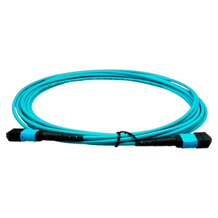 安普鸿图 MPO-MPO 8芯12芯多模万兆OM3 OM4 室内预端接光缆1 2  3 5  20 30  50 米 40G 100G 集束光纤跳线