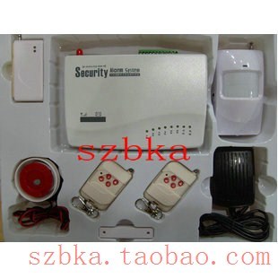 家用无线SIM卡防盗报警器套装系统远程GSM智能红外线店铺门窗超市