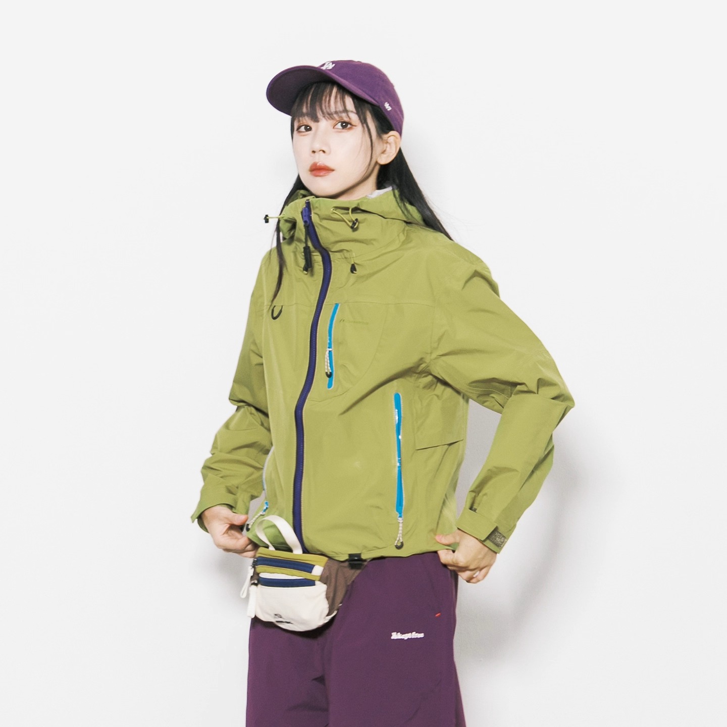 Eagle Vogue户外多口袋防风防水休闲夹克全压胶冲锋衣男女