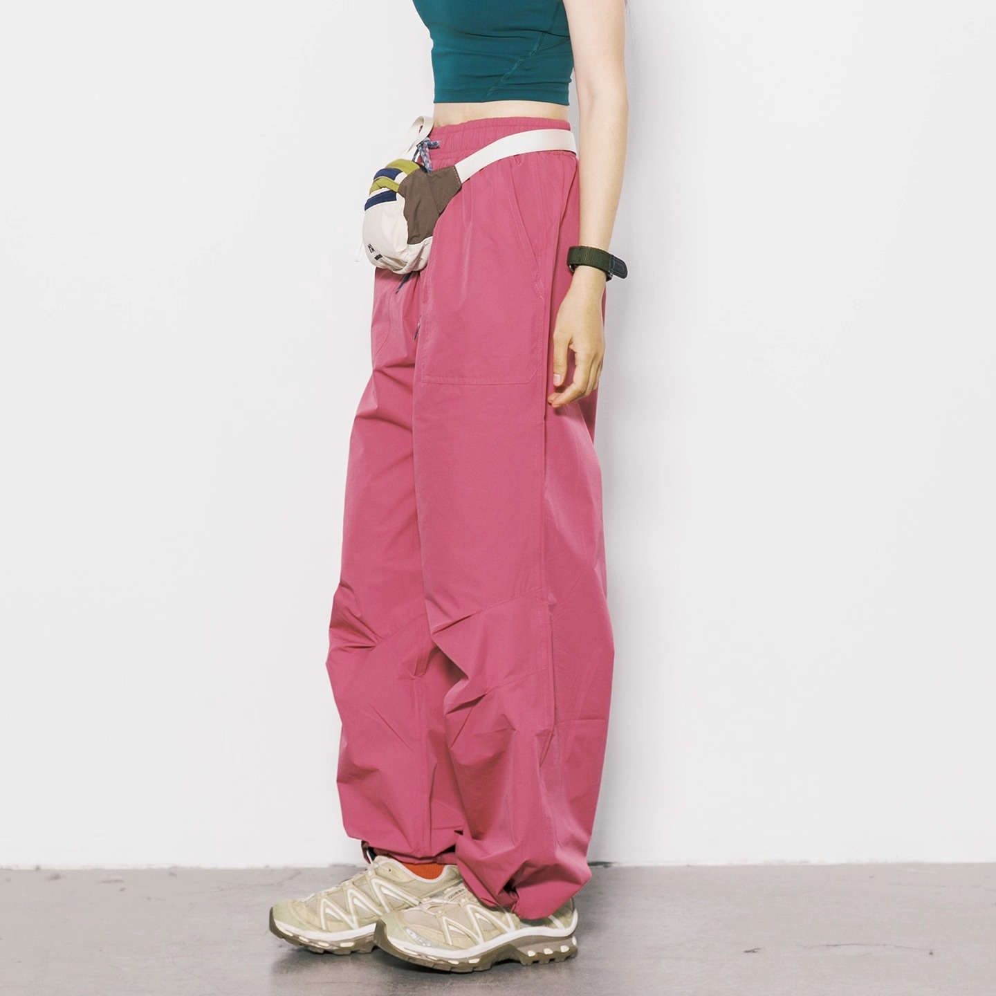 Eagle Vogue户外速干宽松休闲透气多彩直筒工装裤男女