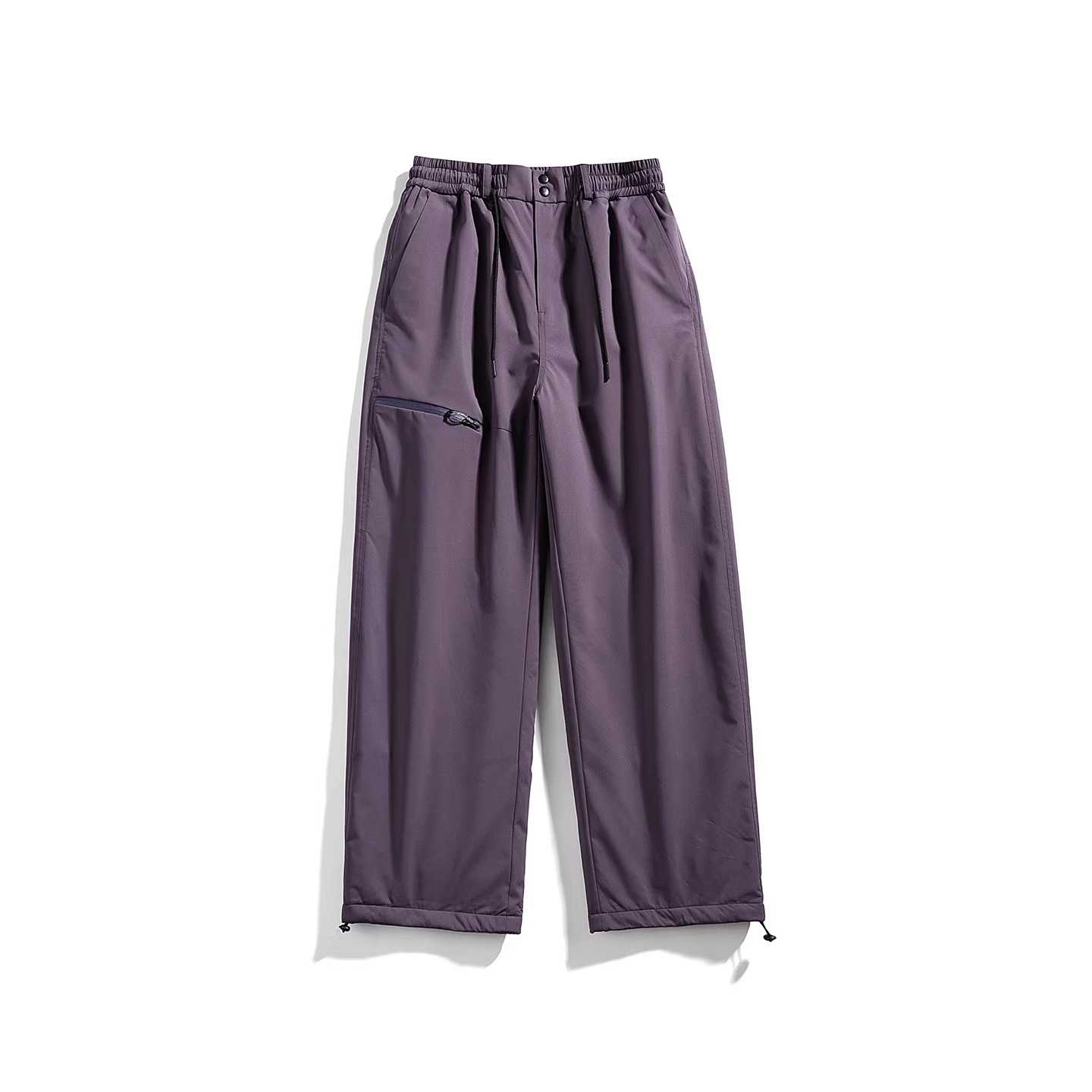 Eagle Vogue户外防泼水保暖松紧腰休闲直筒运动羽绒裤男女