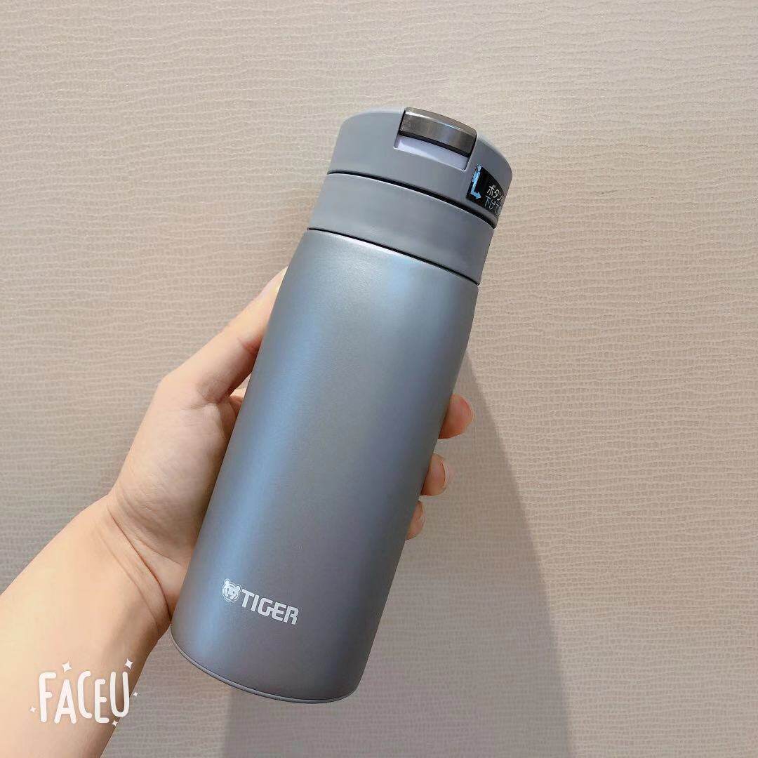 日本虎牌tiger保温杯不锈钢水杯子便携弹盖mcx 500ml定制印刻logo
