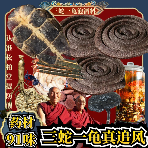 三蛇一龟泡酒腰间盘关节颈肩腰腿