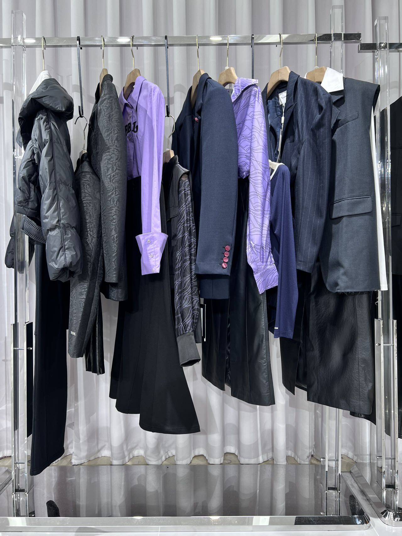 达L拉D达品牌撤柜女装秋冬系列长款保暖加厚鹅绒服羽绒服外套