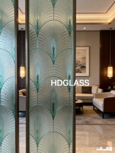 艺术玻璃工艺玻璃钢化玻璃隔断屏风客厅卧室书房办公室酒店会所