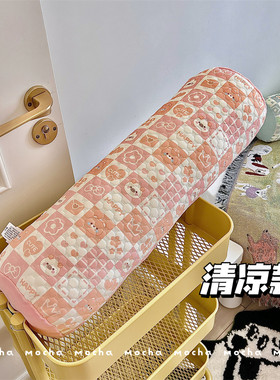 冰豆豆圆柱睡觉抱枕长条可拆洗夏