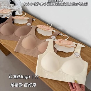 秋冬5002 1轻暖磨毛粉底液无痕舒适美背内搭宽肩带固定杯透气裹胸