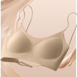 米娅林美背隐形粉底液露背内衣女吊带细肩带聚拢透气文胸外穿抹胸