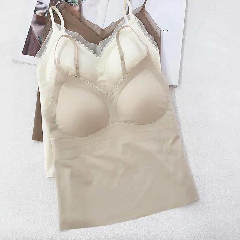 性感V领蕾丝内搭无痕内搭美背