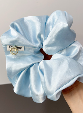 CL13韩系高光泽缎面纯色大肠发圈女高级感甜美头绳发饰头饰169