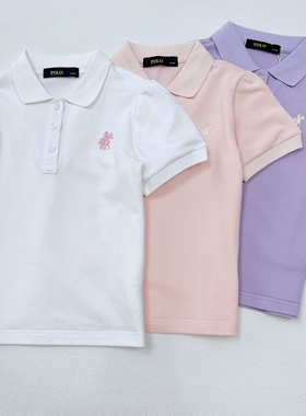 中大童宝宝夏季新款翻领短袖POLO衫儿童时尚纯色休闲半袖衫72503