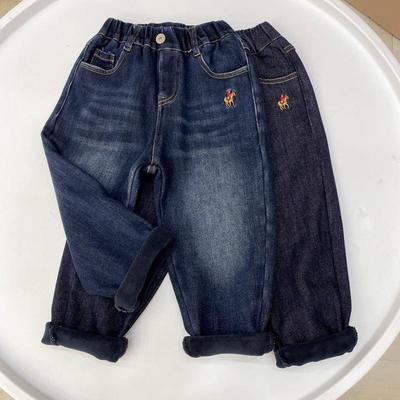 牛仔裤一体绒秋冬百搭微弹