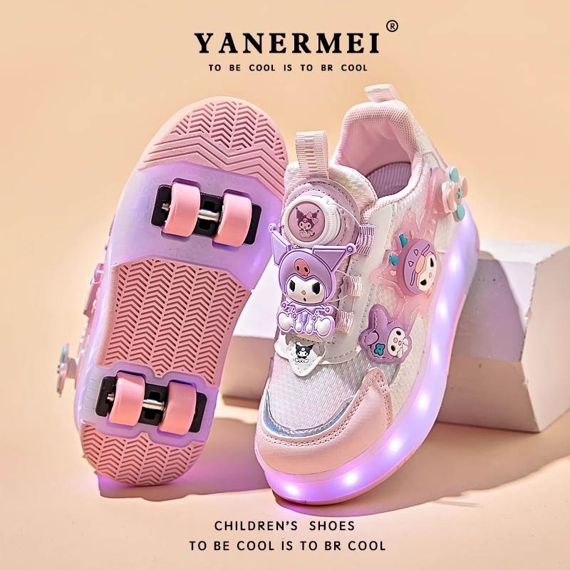 兒童發光暴走鞋可收縮