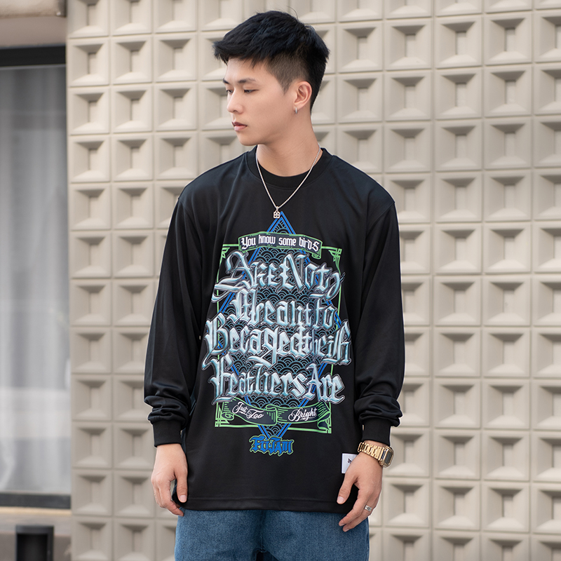 FUJAM嘻哈街舞速干透气长袖T恤