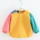 Детский демисезонный нагрудник для еды, термобелье, лонгслив подходит для мужчин и женщин, водонепроницаемый фартук для детского сада, анти-грязь, сзади на завязках