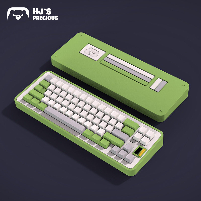 MC65 CUSTOMIZED MECHANICAL KEYBOARD KIT HJ CUSTOM ELECTROPHORESIS SPRAYED ANODIZED BLUETOOTH 5.1 SMALL SCREEN KEYBOARD