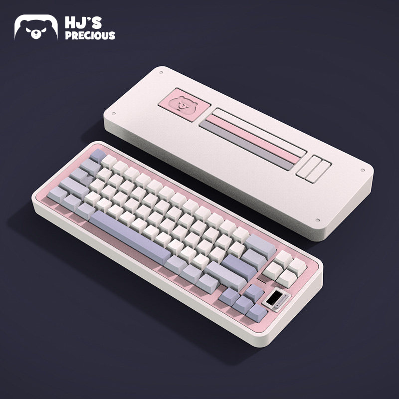 MC65 CUSTOMIZED MECHANICAL KEYBOARD KIT HJ CUSTOM ELECTROPHORESIS SPRAYED ANODIZED BLUETOOTH 5.1 SMALL SCREEN KEYBOARD