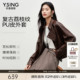 衣香丽影皮衣女2026年春秋新款 外套 荔枝纹机车皮夹克咖色复古短款