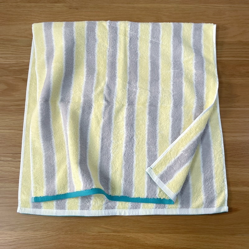 实用小号浴巾100*50条纹全棉毛巾 包头发擦头发吸水毛巾 出口外贸