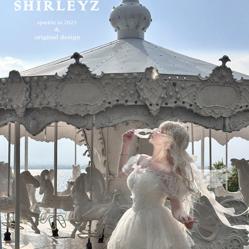 雪妮原创〈天鹅羽梦〉白色蕾丝抹胸连衣裙修身显瘦仙女裙公主裙