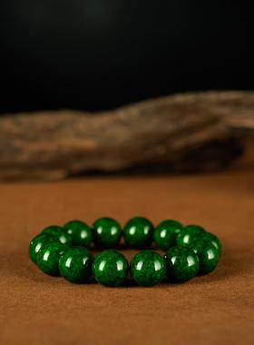 文玩精品清代宫廷级老工玉化老料制作圆珠手串手链古珠杂项收藏品